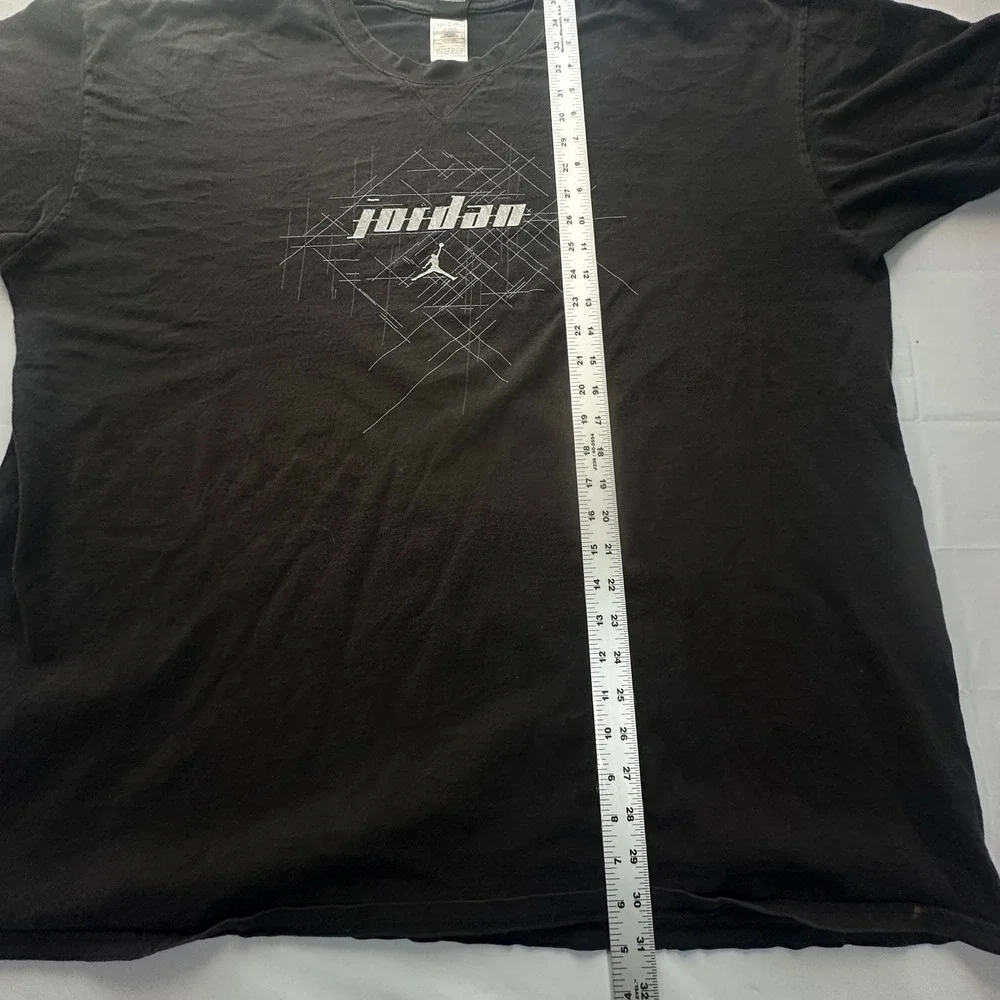 Jordan Brand Graphic T-Shirt Mens 3XL Black Jumpman Logo Short Sleeve Cotton Tee